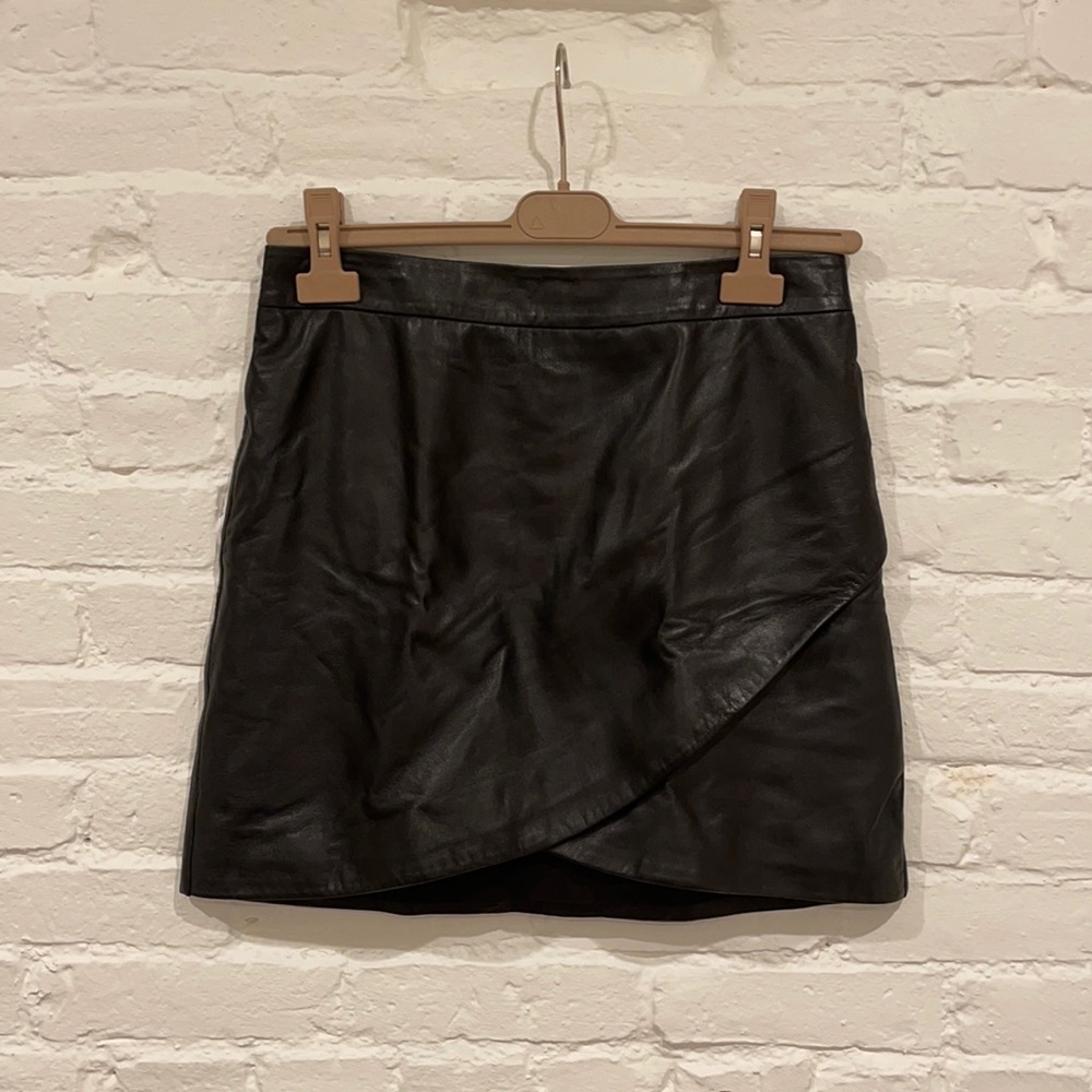 Banana Republic Extremely soft Leather mini skirt.
